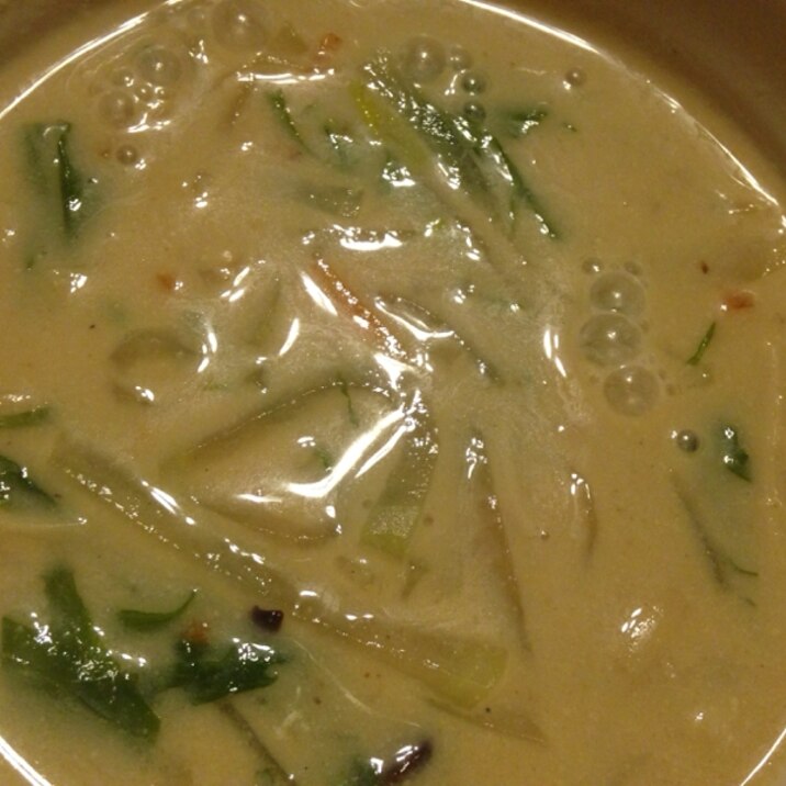 中華豆乳スープ。